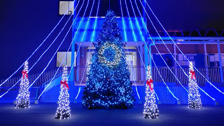 摂津市役所2020 ブルーエール クリスマスイルミネーション