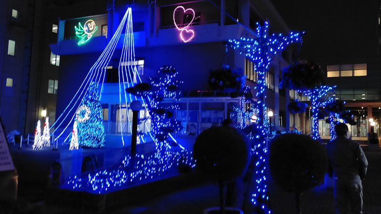 摂津市役所2020 ブルーエール クリスマスイルミネーション